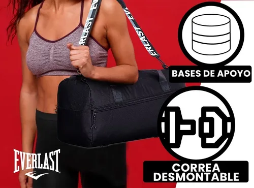 Bolso Everlast Gym Grande Deportivo Urbano Reforzado Correa