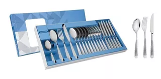 Set 24 Cubiertos Cuchillo Asado Y Carnes Athenas Tramontina 66940/847 Acero Inoxidable Samihome