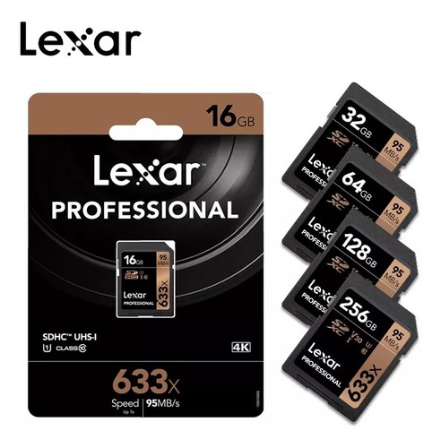 Cartão Memoria Sdhc 16gb 95mb/s Lsd16gcb1-633 Lexar Original