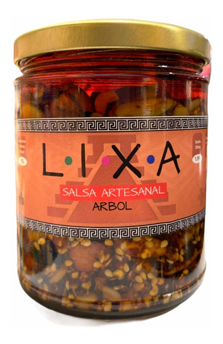 Salsa Lixa Artesanal Chile Árbol Y Semillas 250g | Gourmet 