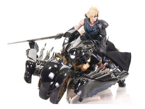 Play Arts Kai Cloud Strife Y Fenrir Final Fantasy V I I (Usado)
