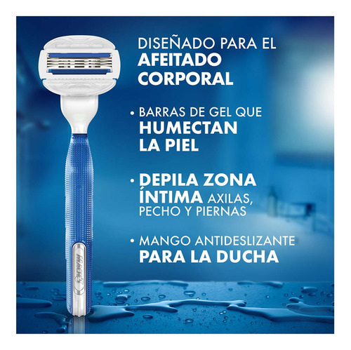 Kit Gillette Mach3 Rastrillo para el Afeitado Cara y Cuerpo más 1 Estuche