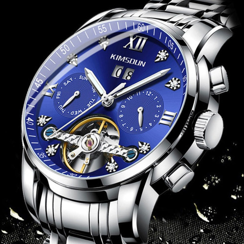Reloj Casual Mecánico Hueco Kimsdun Calendar