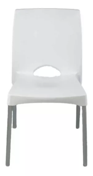 Silla de comedor Garden Life Boston, estructura color blanco, 6 unidades