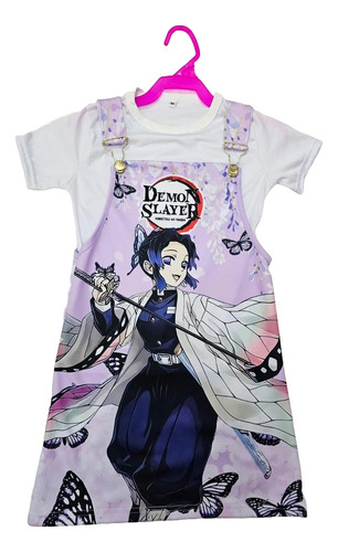 Jumper Para Niña De Shinobu De Demon Slayer Vestido Y Blusa