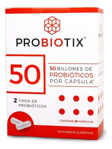 Probiotix | 50 Billones De Probióticos | 2 Cepas | 30 Cáps.