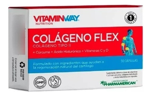 Colágeno Flex Regenera Cartílagos X 30 Cápsulas Vitamin Way