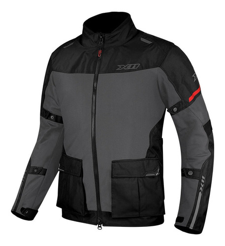 Jaqueta Masculina X11 Adventure Preto Cinza Ventilada Parca