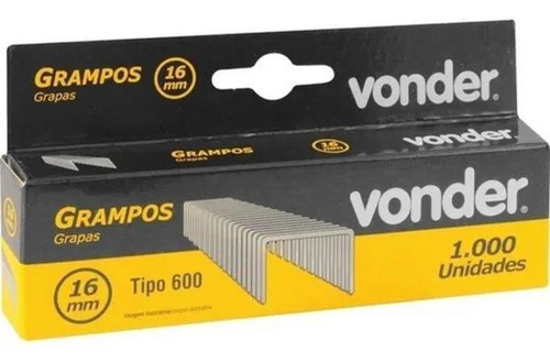 Grampo 16mm Para Grampeador Eletrico Gpe-916 Com 1000 Vonder