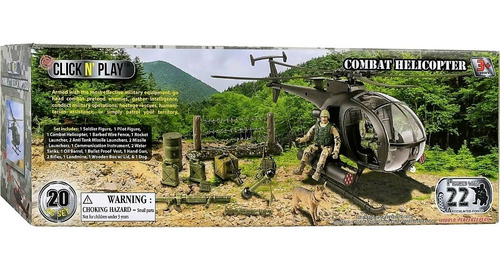 Combat Helicopter- Helicóptero Little Bird- Escala: Gi Joe
