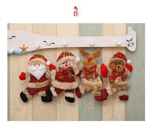 34* Peluche Para Colgar En El Árbol De Navidad, 18 X 13 Cm