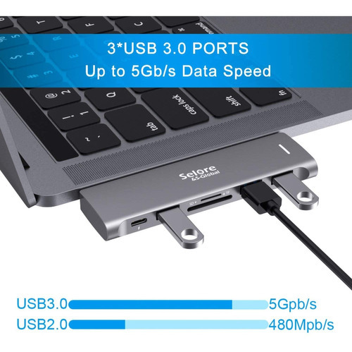 Adaptador Usb C Para Macbook Pro / Macbook Air 13 15 16