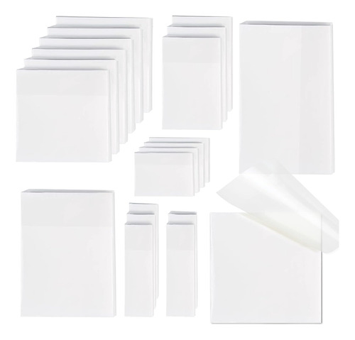 [1000 Pcs] Notas Adhesivas Transparentes, 6 Tamaños, A...