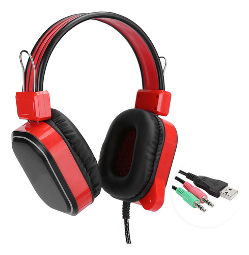 Auriculares Con Cable Usb Para Juegos, Micrófono Estéreo