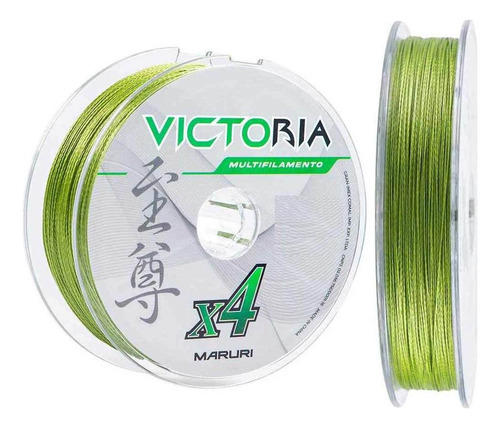 Linha Multifilamento 4 Fios Victoria Verde 100m 0,18mm 24lb