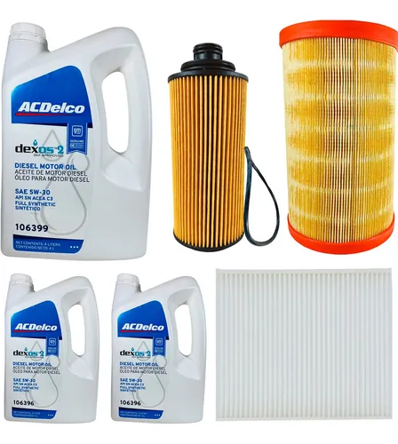 Kit 3 Filtros + Aceite 5w30 F50d2 Trailblazer 2.8 2021 2022