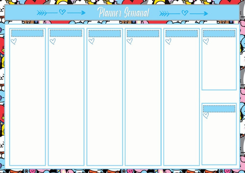 Bt21 Bts, Kit Planner, Bloco, Marca Página E Adesivo
