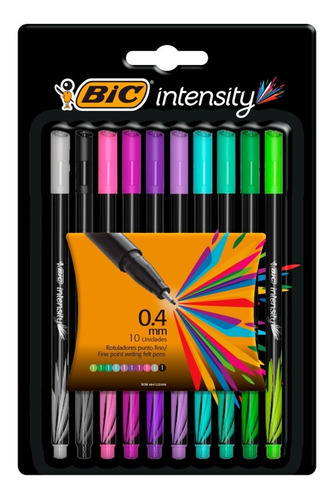 3 Pack De 10 Rotuladores / Marcadores Bic Intensity