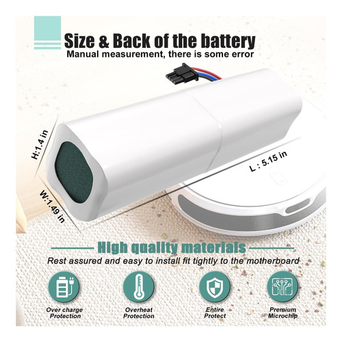 Boweirui Battery For Dreame D9 D10 Plus L10 Pro Plus L10 F9