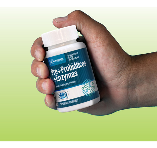 Prebioticos + Probioticos + Enzimas Digestivas | 60 Capsulas Sin Sabor