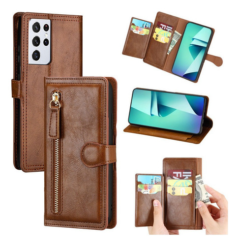 Funda De Teléfono Cartera Para iPhone 0589