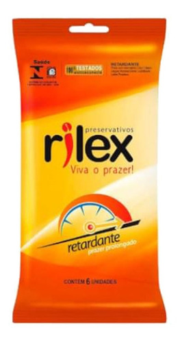 Camisinha Preservativo Rilex Retardante 6 Unidades