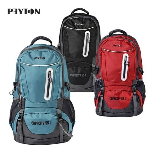 Mochila Mochilero Peyton Camping 55 Litros Deportiva Premium