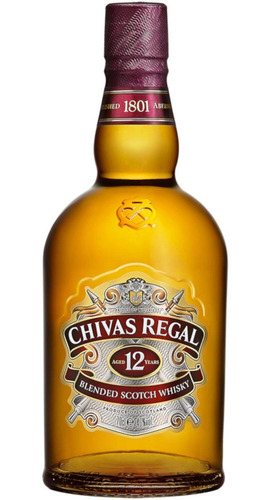 Pack De 4 Whisky Chivas Regal Blend 12 Años 750 Ml