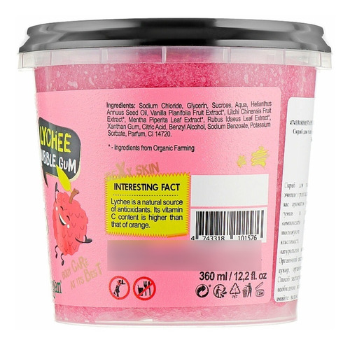 Exfoliante Corporal Chicle De Lychee Vegano Organic Shop