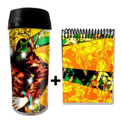 Imagem 2 de 5 de Kit Copo Térmico Anime Jojo's Bizarre Adventure E Caderneta