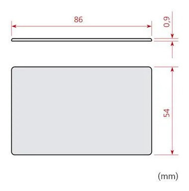 Imagem 4 de 4 de Cartão Pvc Proximidade Iso Rfid 125khz Tk4100 - 200 Unidades