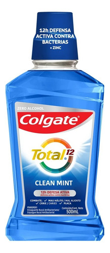 Colgate Total12 Antibacterial Enjuague Bucal De 500 Ml