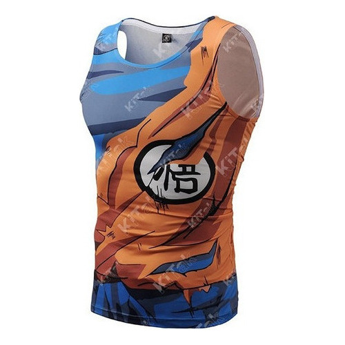 Playera Sin Manga Ejercicio Disfraz Dragon Ball Goku Cosplay