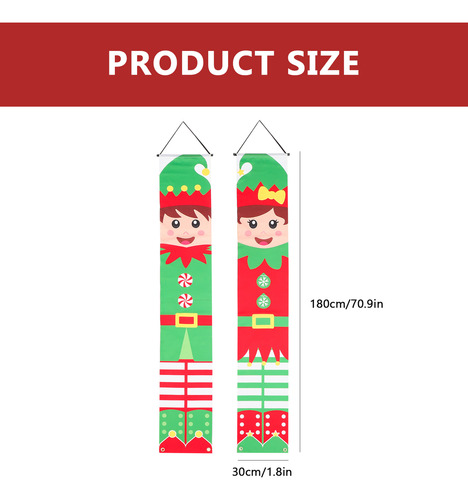 1 Par De Coplas De Dibujos Animados Navideños Para Decoració