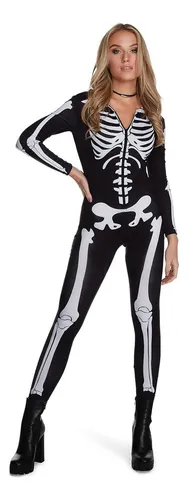 Disfraz Halloween Esqueleto Bodysuits Disfraz Esqueleto Sexy