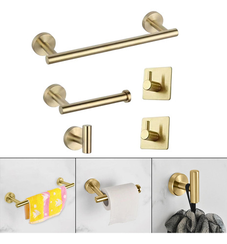 De Accesorios De Baño En La Pared Barra De Acero Inoxidable