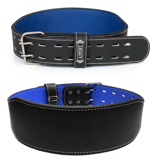 Cinturão Couro Lombar Powerlifting Fit Agachamento Inox