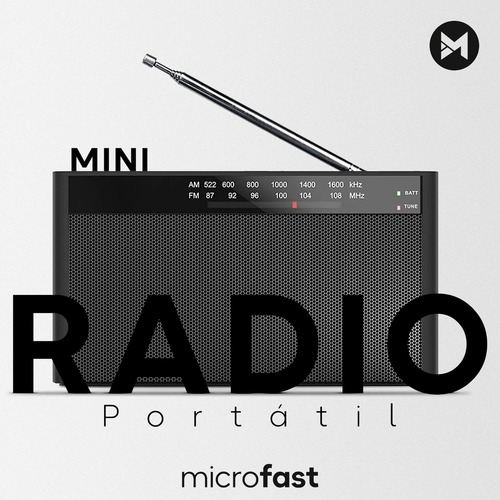 Radio Mini Portátil Analógica Retro Am Fm Entrada Auricular