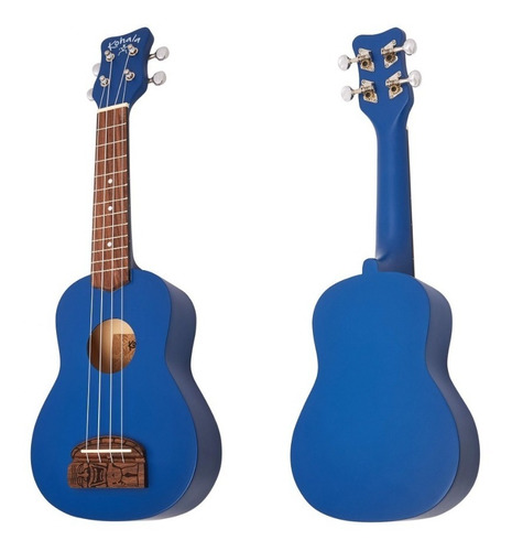 Ukelele Soprano Kohala Tiki Uke - Colores Amarillo Azul Rojo