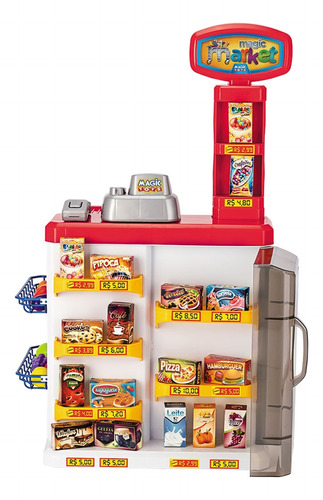 Super Market Mercado Infantil C/ Carrinho E Acessórios