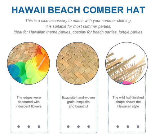 2025 Sombreros De Paja For Hombre, Sombreros Hawaianos