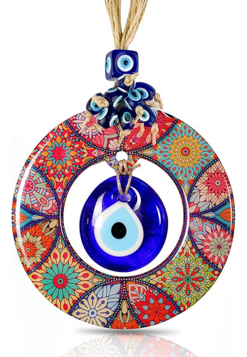 Bcs Mandala Evil Eye Decor Home Colgante De Pared 5.1  Marco