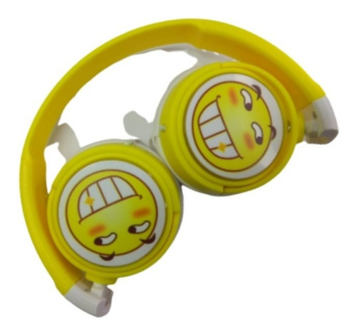 Auricular Diadema Niños Emoji Led Diseños Clases Virtuales