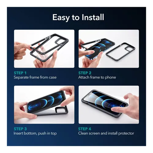 Funda Esr Para iPhone Pro Max Vidrio Templado En Pantalla.