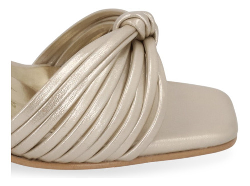 Sandalia Tacón Mujer Oro 8cm 032-65