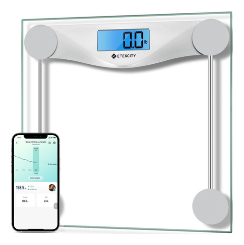 Báscula De Baño Etekcity Con Pantalla Lcd Digital Bluetooth
