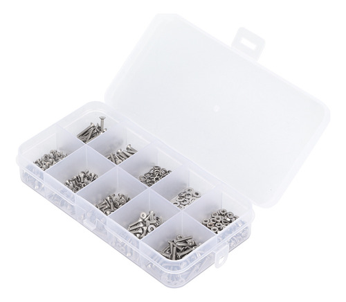 Juego De 600 Tuercas Hexagonales Avellanadas De Acero Inoxid