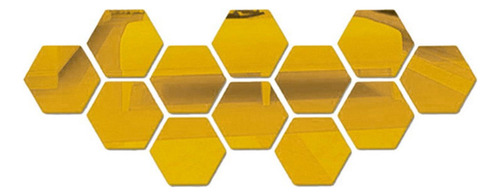 Para Juego De Pegatinas De 100 Piezas De Espejo Hexagonal