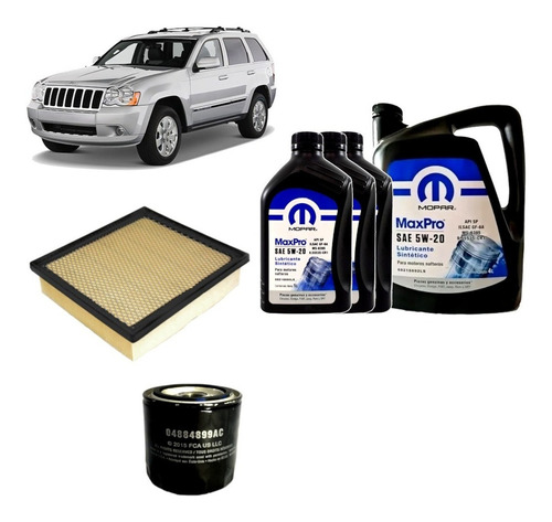 Kit De Filtros Y Aceite Mopar Jeep Grand Cherokee 5.7 Nafta