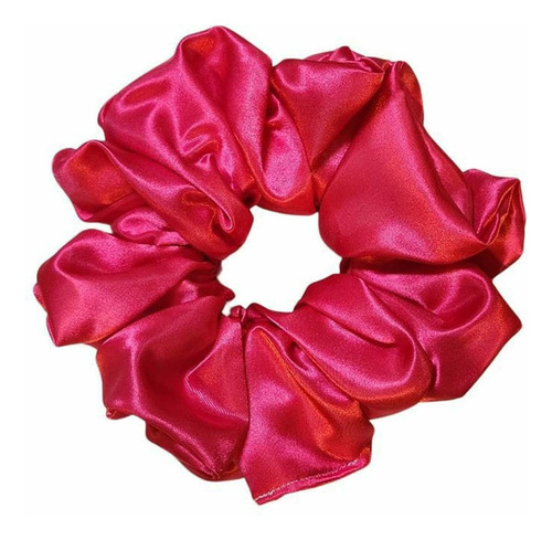 Scrunchie Colet Para El Cabello Xl Rosado Satin